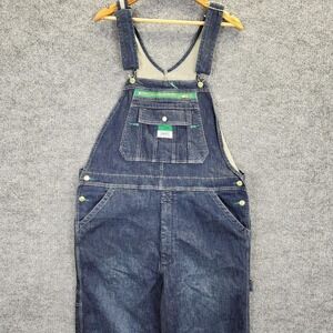 Liberty Overalls Mens 38x30 Blue Denim Bib Workwear Carpenter Utility P386136